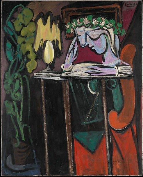 Picasso 1934 Reading at a Table